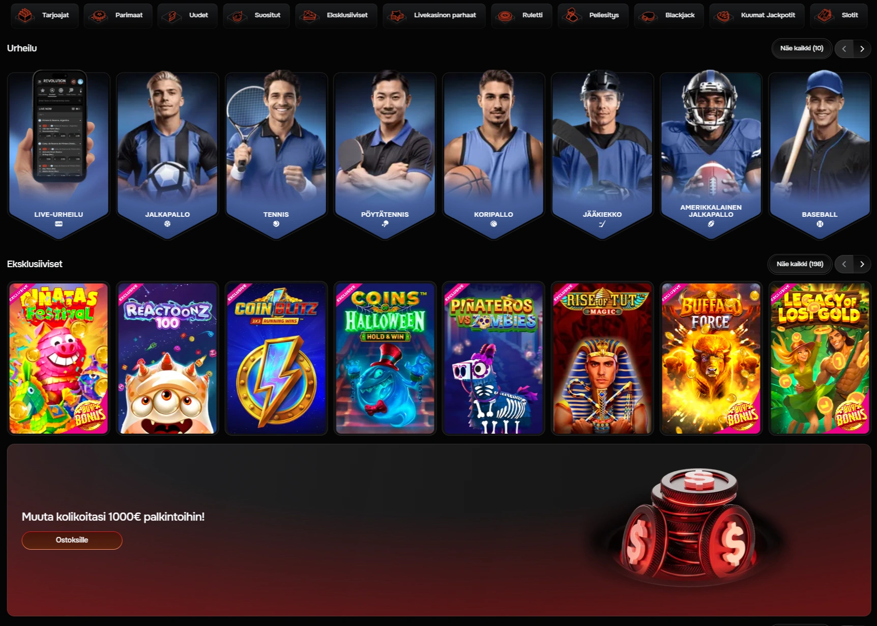 Toiminnassa: Revolution Casino – rehllinen pelikokemus