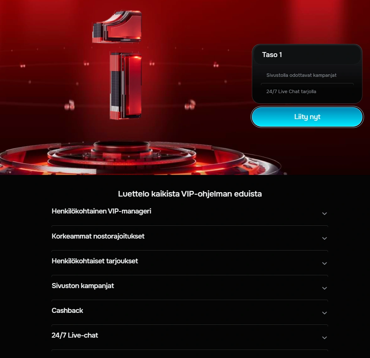 VIP-status Revolution Casinolla